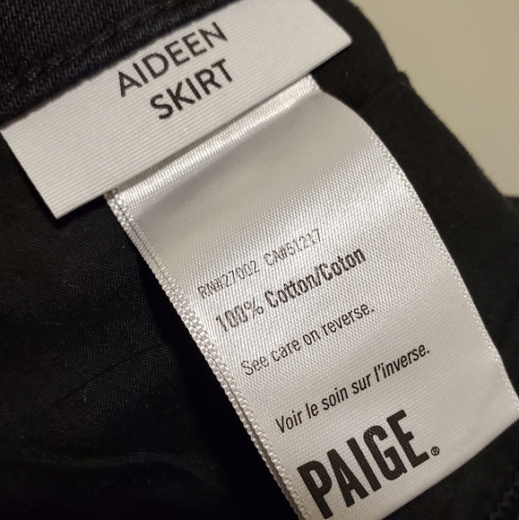 Paige | Women Black Pearlized Stone Coated High Rise Mini Skirt US31 - Picture 13 of 14